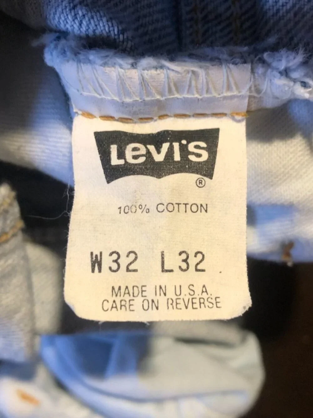 VTG Men Levis Blue Denim 505 Orange Tab Straight Leg USA 1992 32x32